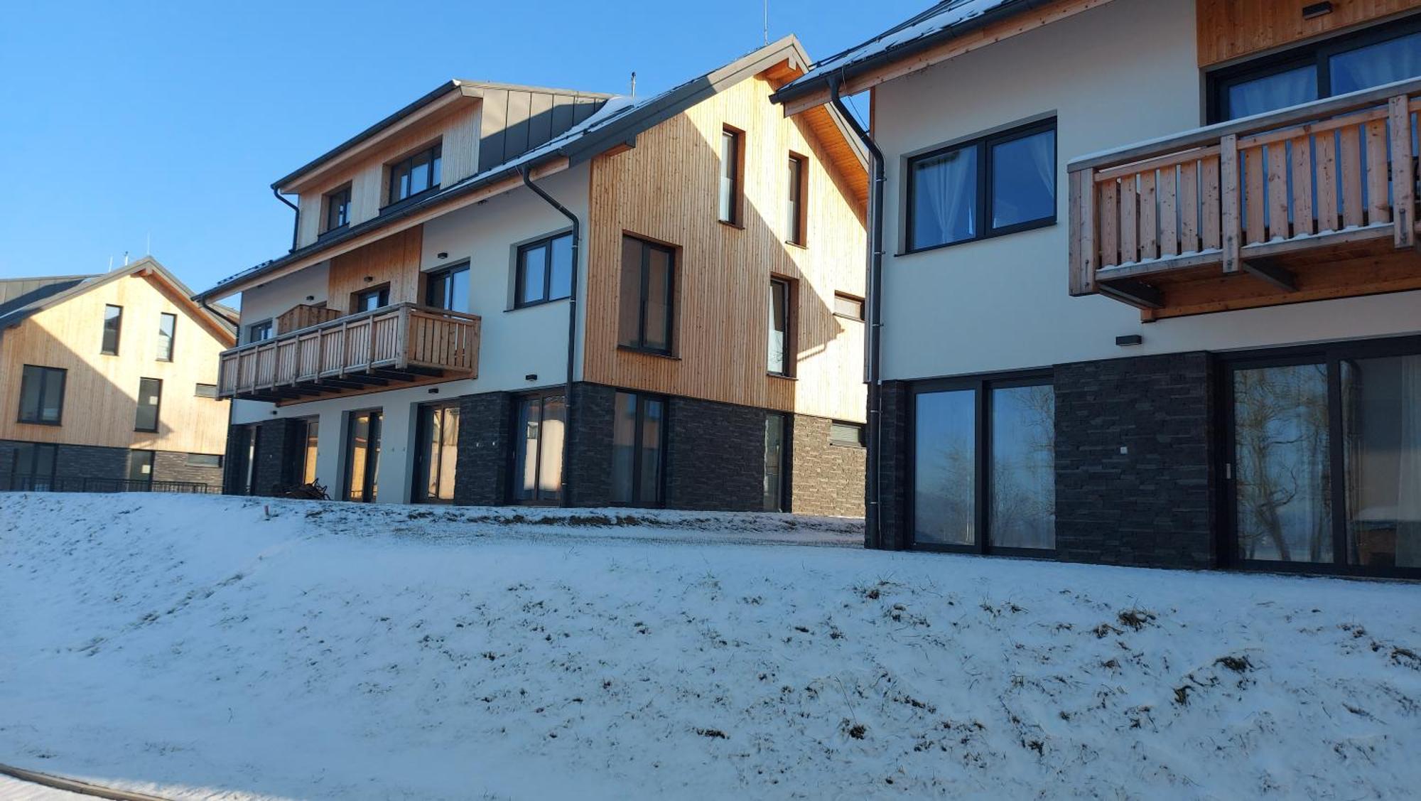 Lipno Apartments Bergmax, Ski Areal Lipno 16Min Dojezd - Resort Male Lipno S Terasou A Zahradkou, Parking Free Cerna v Posumavi Ngoại thất bức ảnh